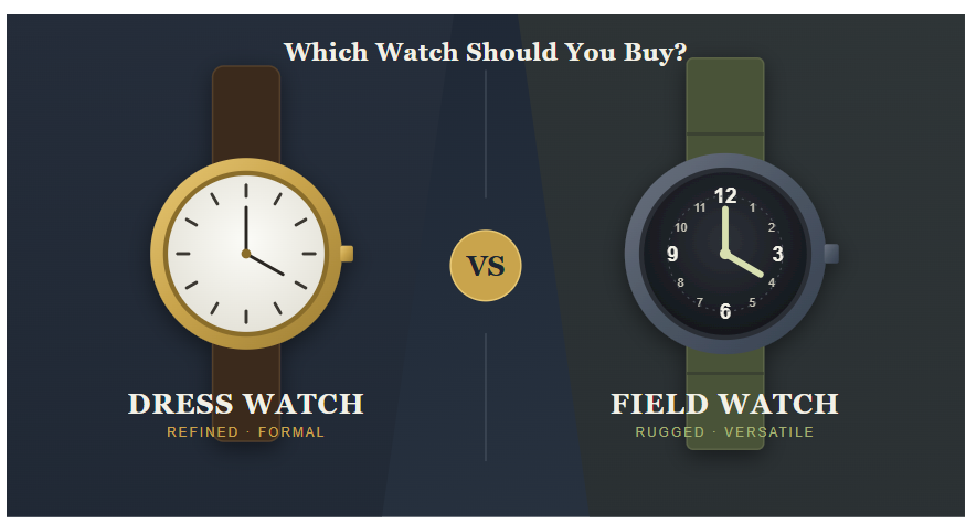 dress watches vs field watches: which to buy.