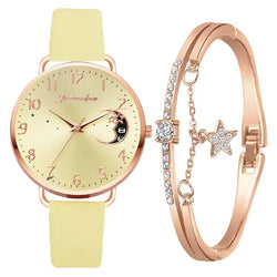 Women Bracelet & Watch Set: 2 Set