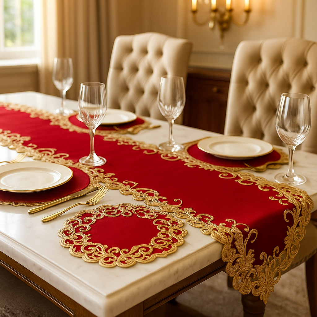 Farmhouse Placemats for Dining Table – Washable Woven Set for Everyday & Holiday Decor