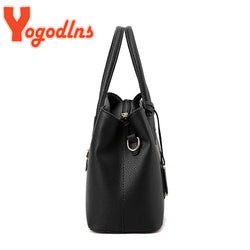 Yogodlns Famous Designer Brand Bags Women Leather Handbags Luxury Ladies Hand Bags Purse Fashion Shoulder Bags