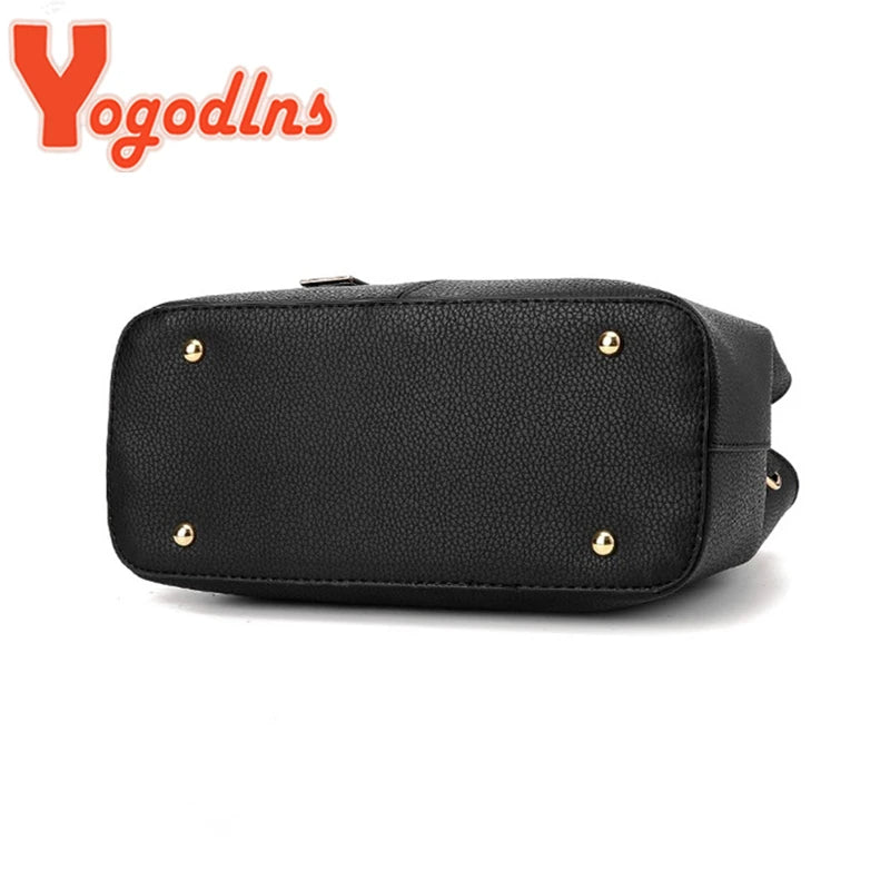 Yogodlns Famous Designer Brand Bags Women Leather Handbags Luxury Ladies Hand Bags Purse Fashion Shoulder Bags