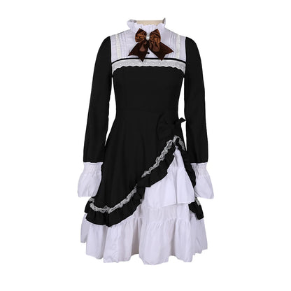 Gothic Lolita Dress For Women Cute Girls Lovely Maid Dress Elegant Party Dresses Cosplay Costume