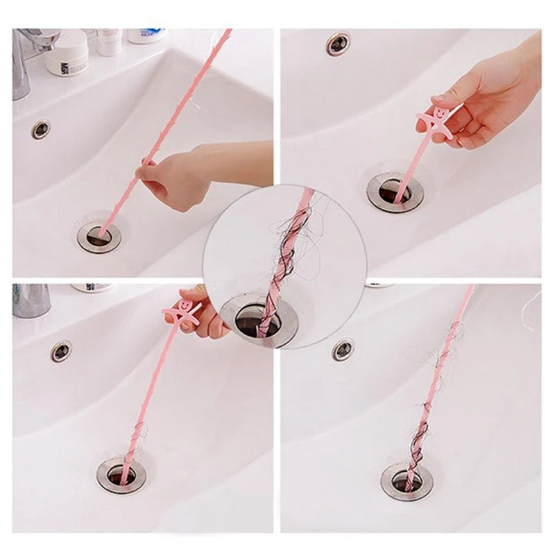 Plastic hair catcher for bathroom drain
