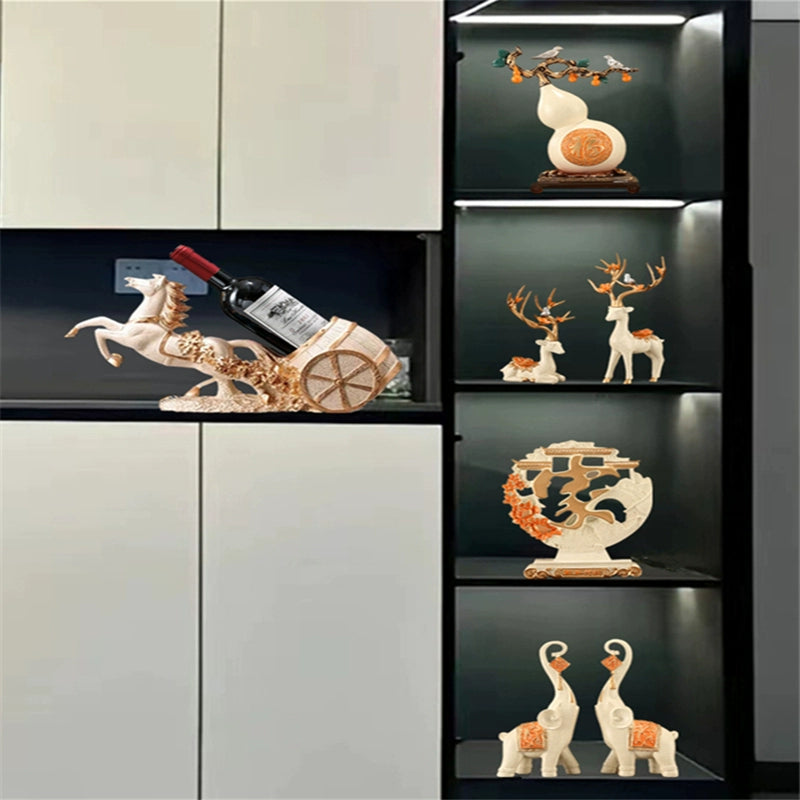 Kitchen Wine Rack- Accessible Luxury High-End Living Room Oblique Wine Holder Entrance