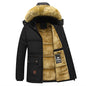 Men winter coat with hood