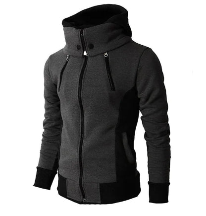 Double Zipper Hoodie Jacket for Men