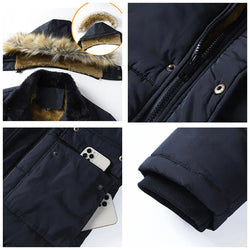 Men winter coat with hood