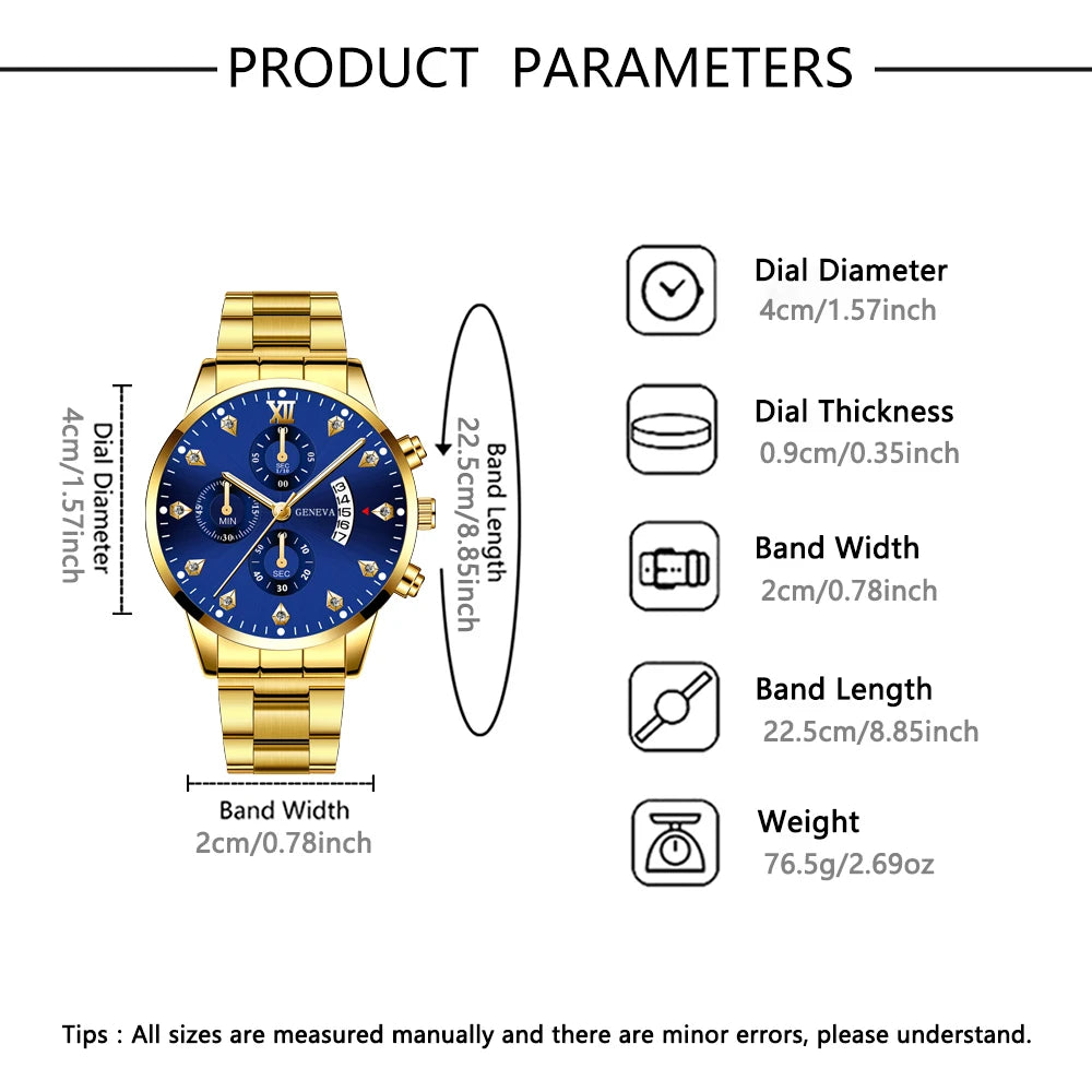 couple Gift Couple alloy quartz watch men and women casual and fashionable watch clocks