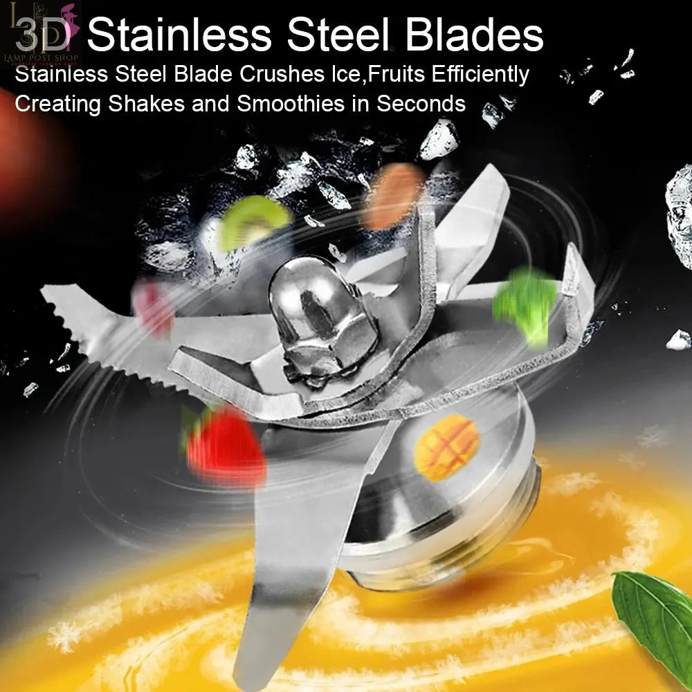 BioloMix 1800W High Power Smoothie Blender BPA-Free Dual Jar Mixer Lamp Post