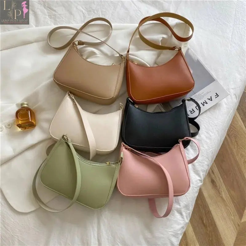 Leather Shoulder Underarm Bag Women's Fashion Handbags Casual Hobos Purses and Handbag Ladies Hand Bags My Store