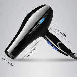 High-Power 2200W Ionic Hair Dryer with Cold & Hot Air Modes & Diffuser