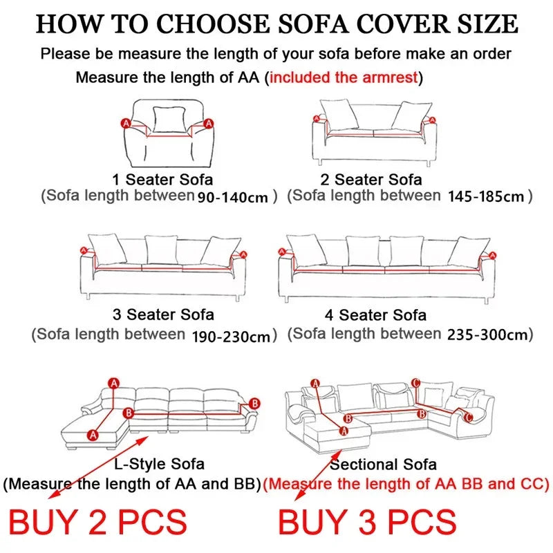 Sofa Cover for Living Room: L-shaped Corner Sofa Cover