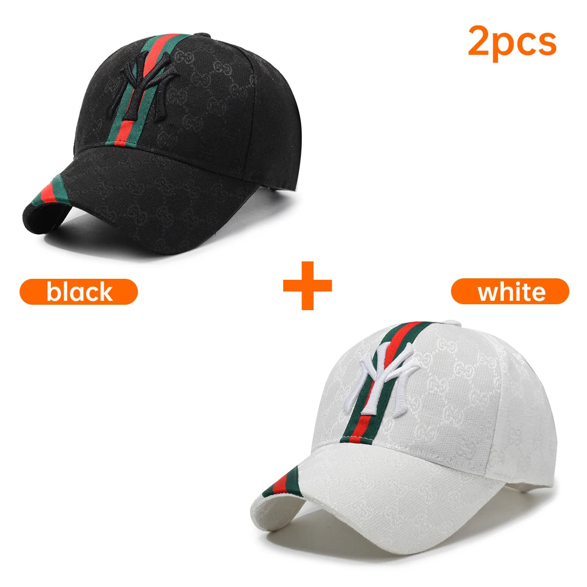 Unisex Letter Embroidery Hip-Hop Hats Outdoor Adjustable Casual Baseball Caps Sunscreen Hat