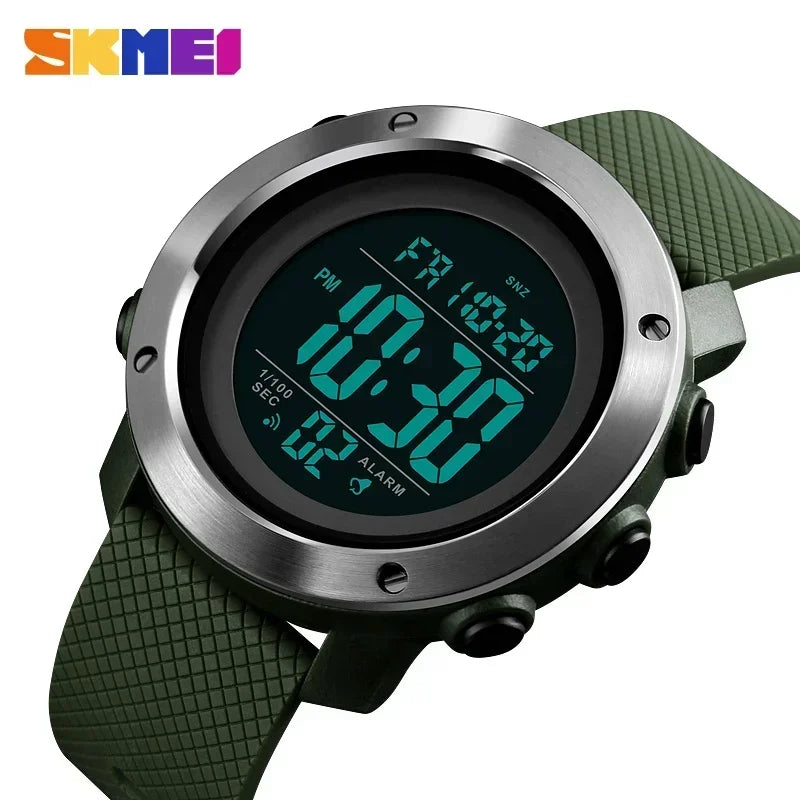 Men's Fashion Digital Watch – Waterproof Sports Watch with Alarm