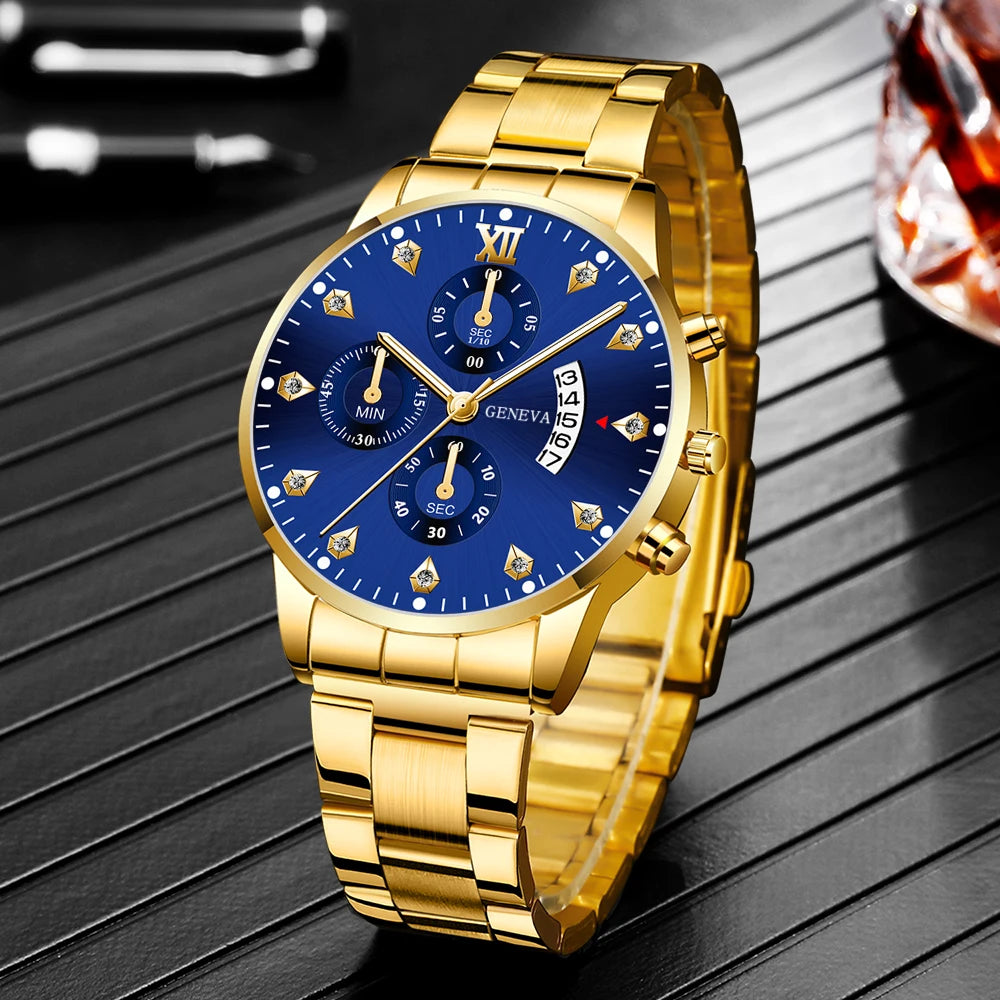 couple Gift Couple alloy quartz watch men and women casual and fashionable watch clocks