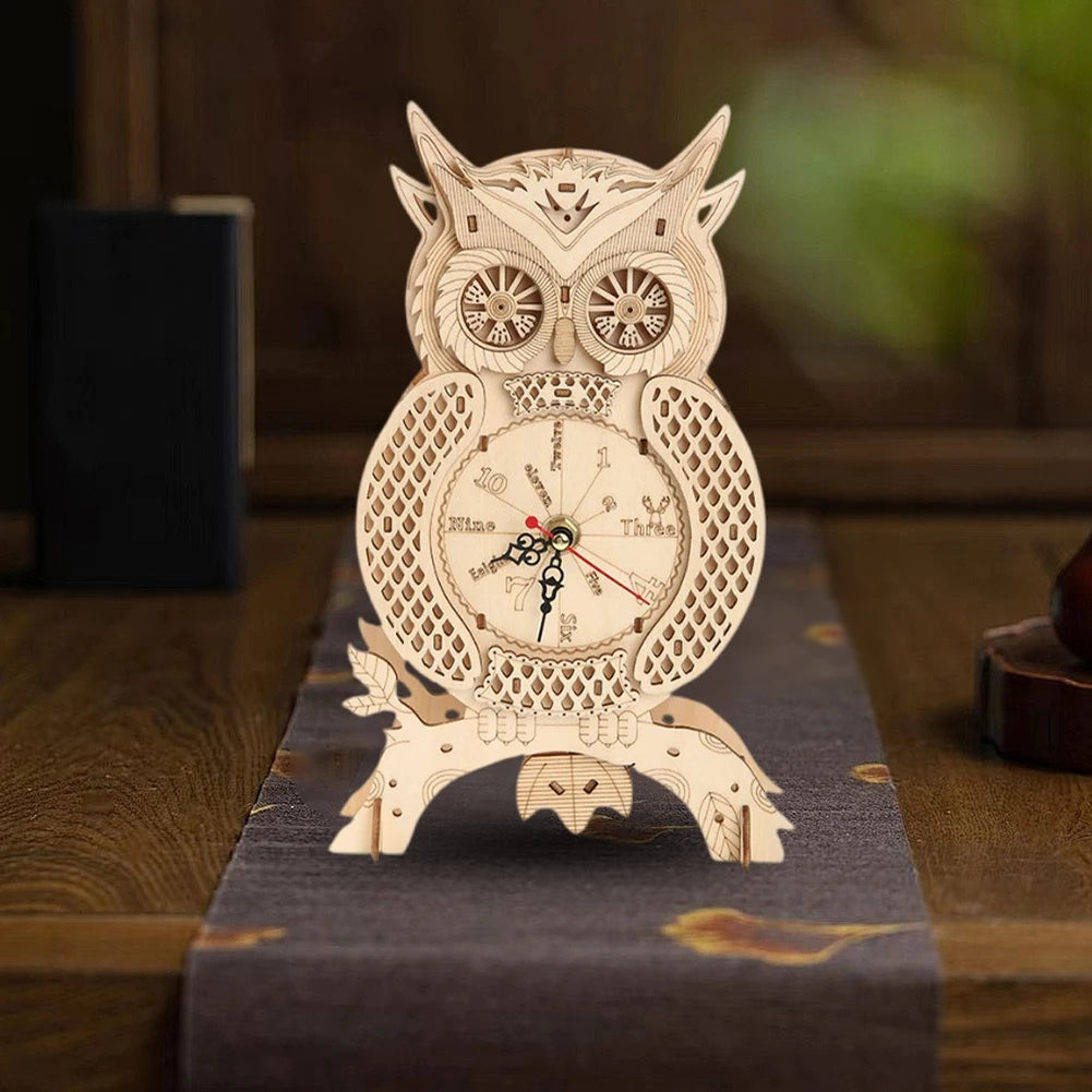 DIY Office Desk Decor- Wood Building Kit -Wooden Model Kits- DIY Desktop Ornaments Carousel for Home Office