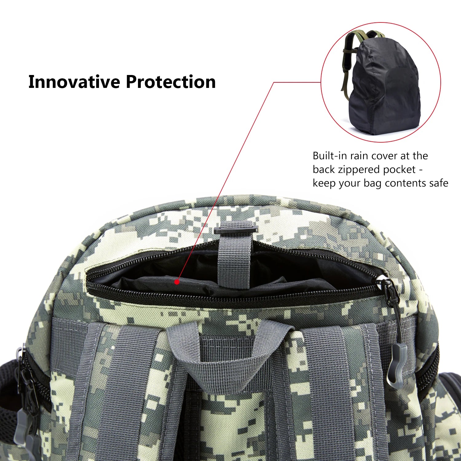 Lightweight Lamp Post fishing tackle backpack with multiple compartments and tactical design, ideal for fishing and outdoor use.