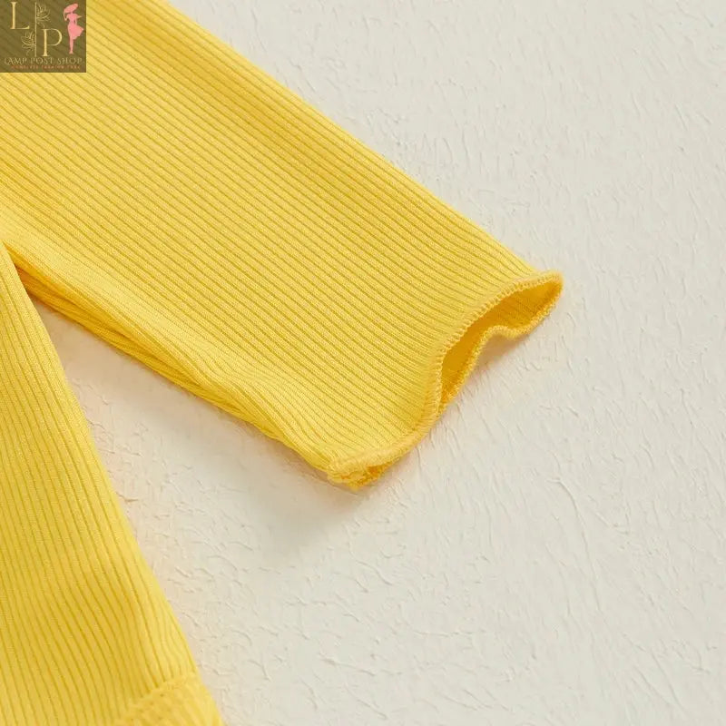 Baby Girls Thanksgiving Set Long Sleeve Jumpsuit Turkey Lamp Post