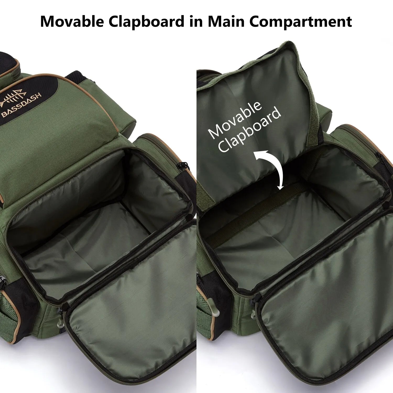 Lightweight Lamp Post fishing tackle backpack with multiple compartments and tactical design for easy storage and organization.