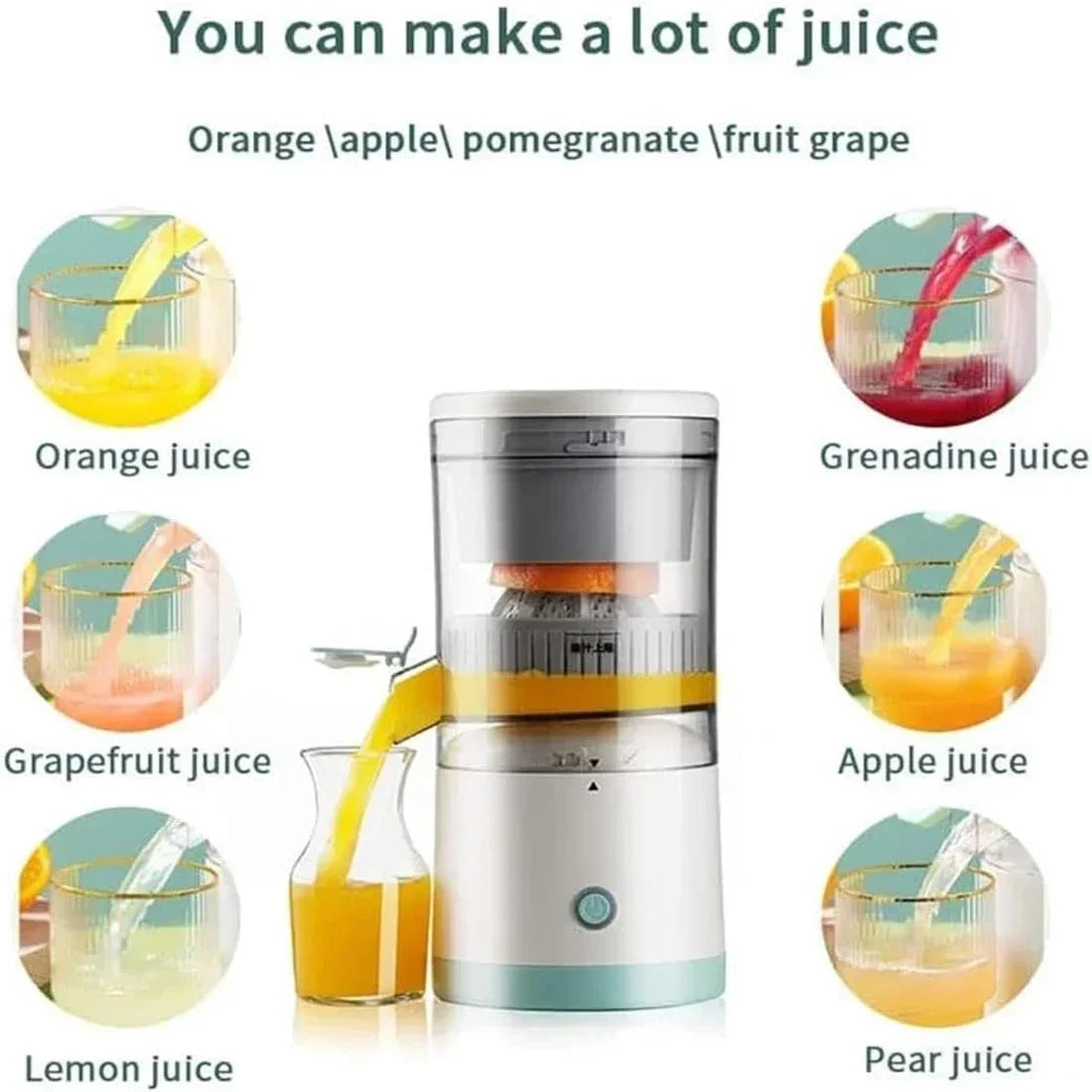 Portable Electric Citrus Juicer Blender | USB Charging Lemon Squeezer Lamp Post