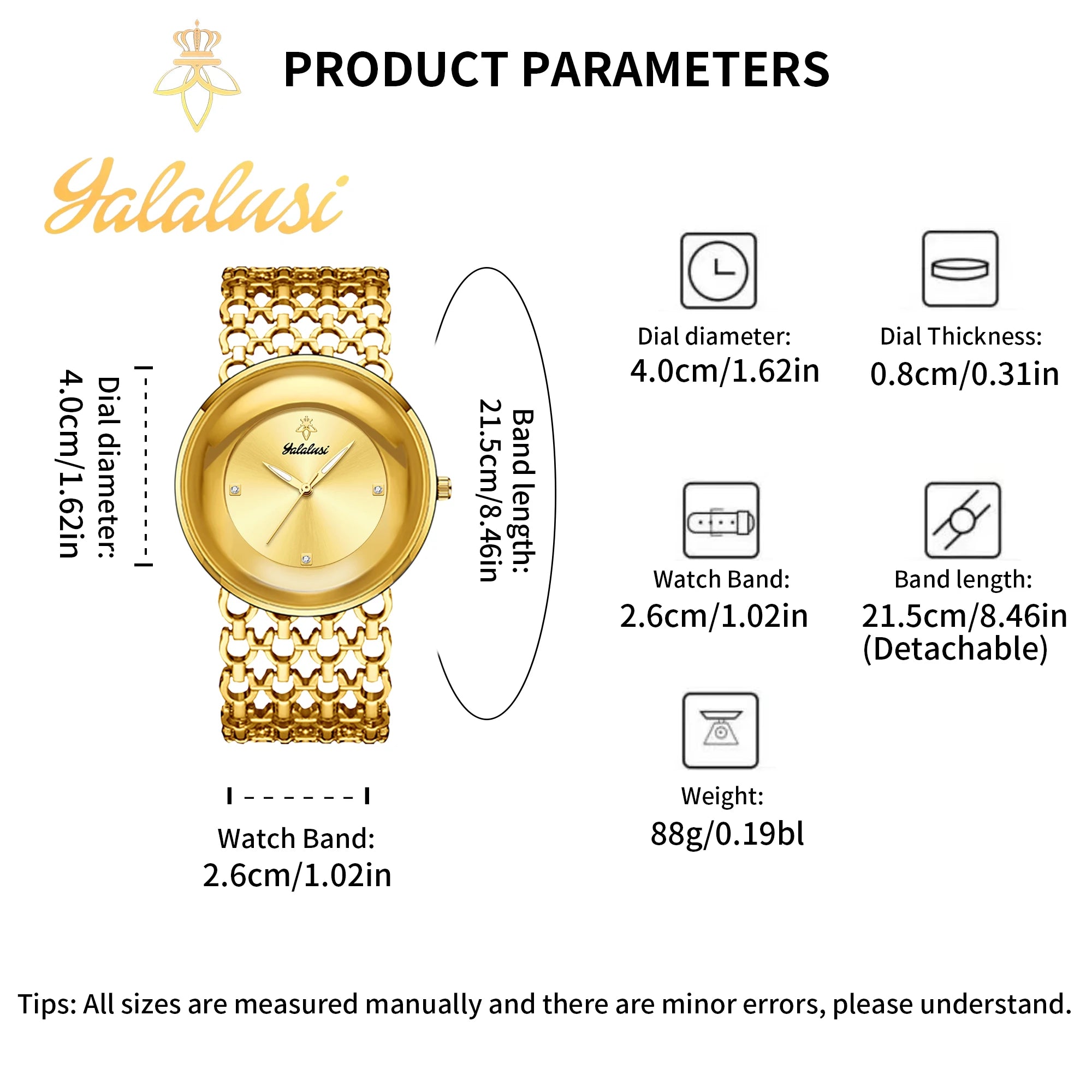 Gold Black Dual Color Bracelet Watch Women's Quartz Watch Gold Luxury Watch Women Gold-Plating Watch