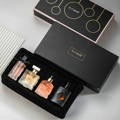 Gift Box: Four-Piece Set - Women's Perfume Spray, 105ml, Floral Scent, Long-Lasting Fragrance, Pheromone Eau De Parfume