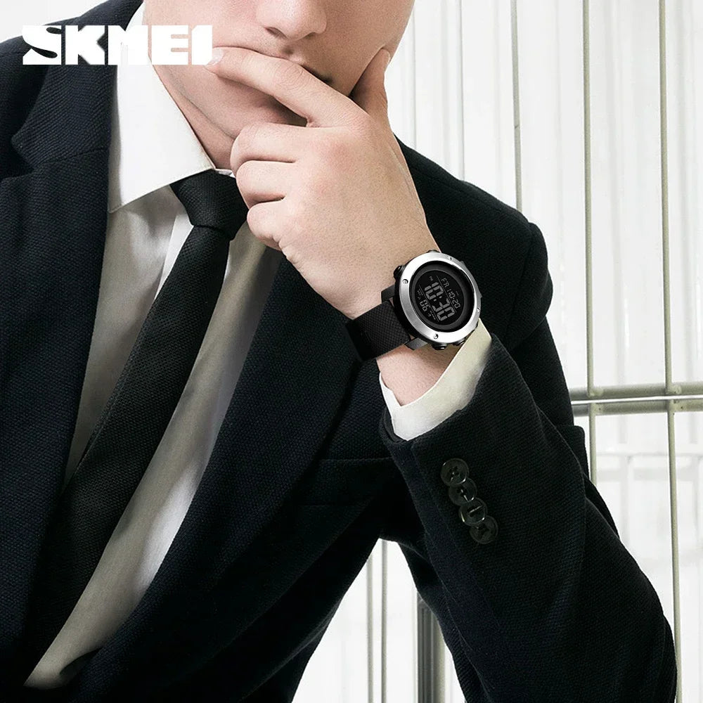 Men's Fashion Digital Watch – Waterproof Sports Watch with Alarm