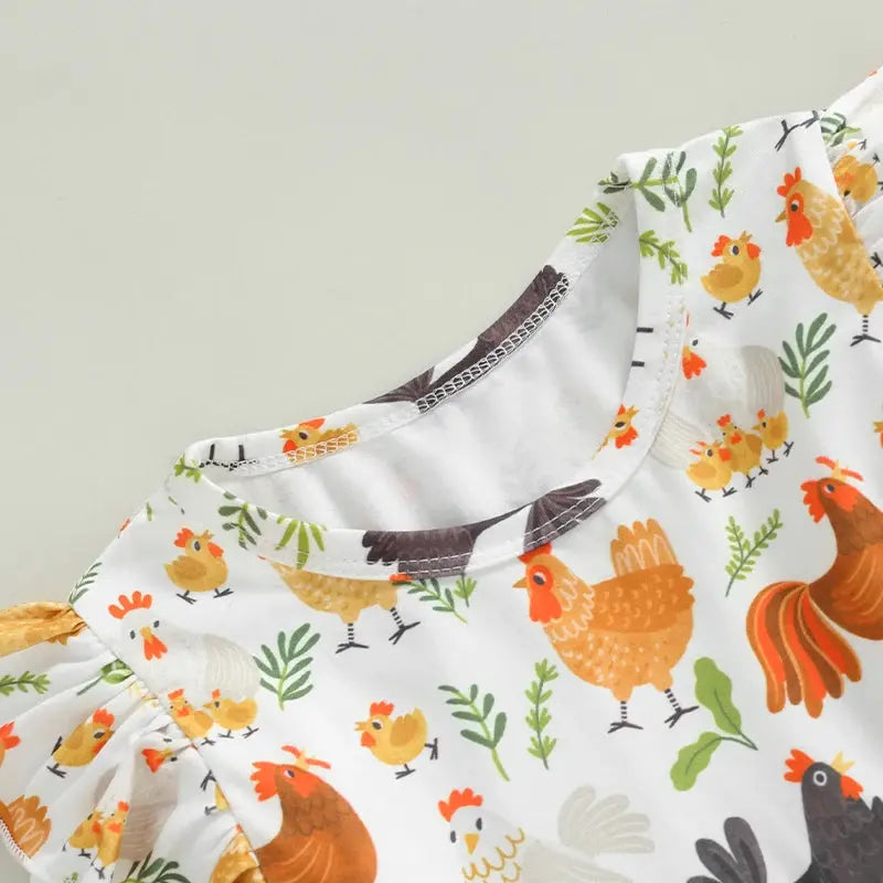 Girls Dress Long Sleeve Thanksgiving Dress 6M-6Y Kids Lamp Post