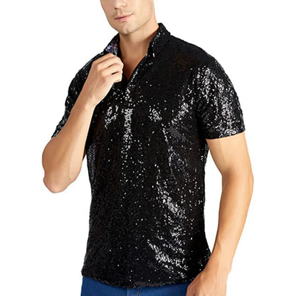 Men's Relaxed Short Sleeve Polo Shirts, 70s Disco Nightclub Party T-Shirts, Business Casual Men's Wear