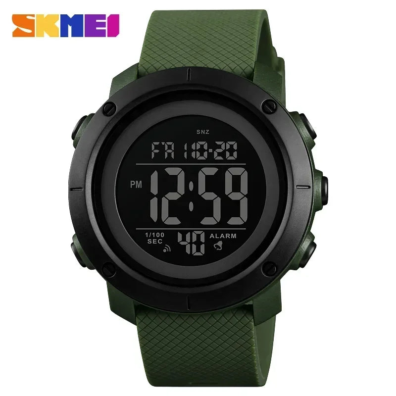 Men's Fashion Digital Watch – Waterproof Sports Watch with Alarm