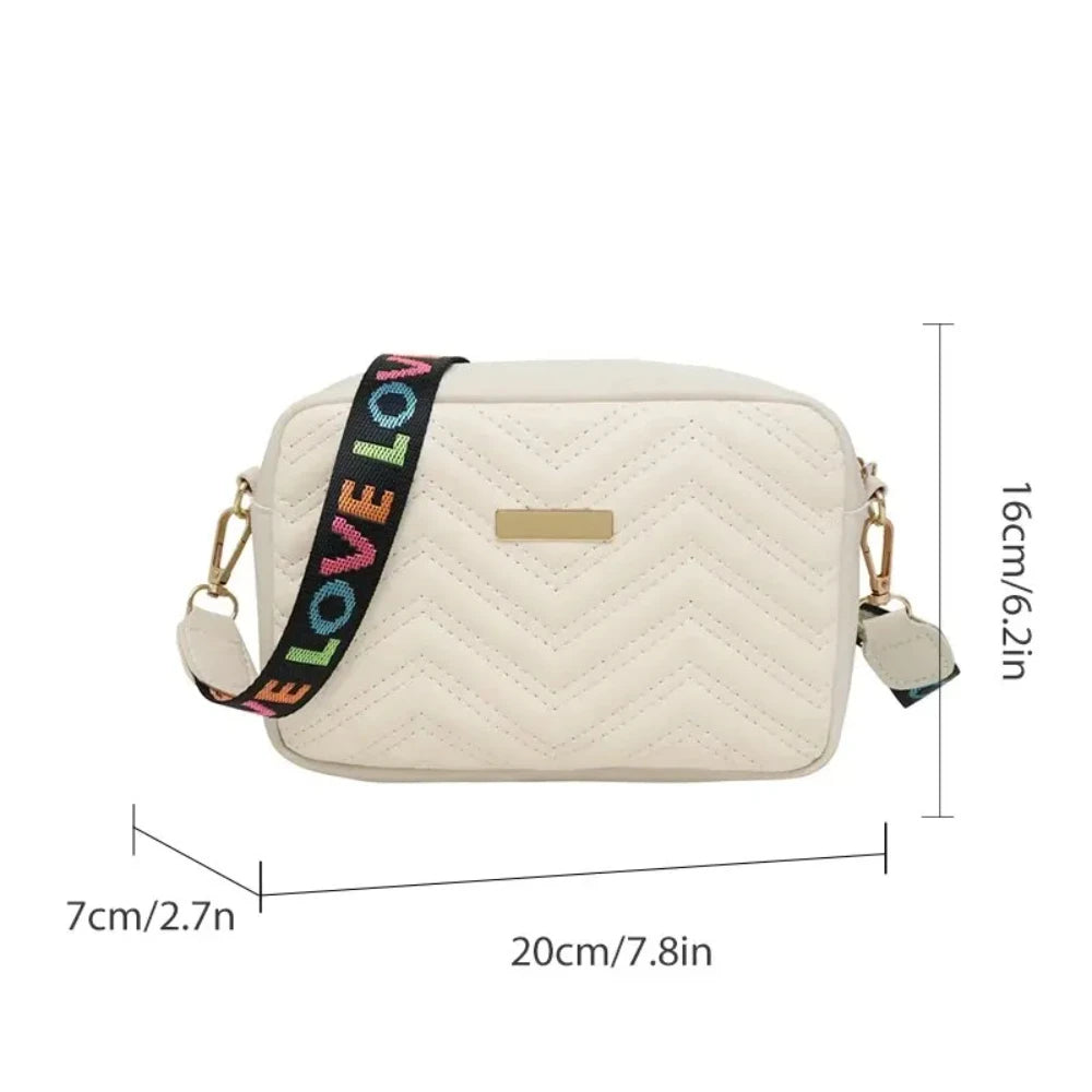 High Quality PU Shoulder Bags for Woman's Handbag Crossbody Casual Messenger Bag Female Cool Shoulder Bags Phone Bag