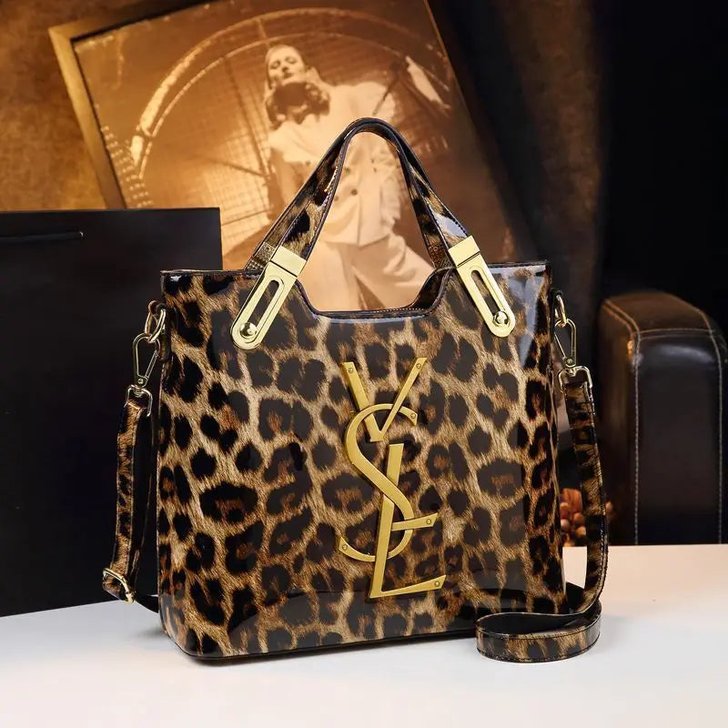 Women's Crocodile Pattern Large Capacity Tote Bag Ladies Handbag Can Be Shoulder-carried Microfiber Gradient Color Luxury