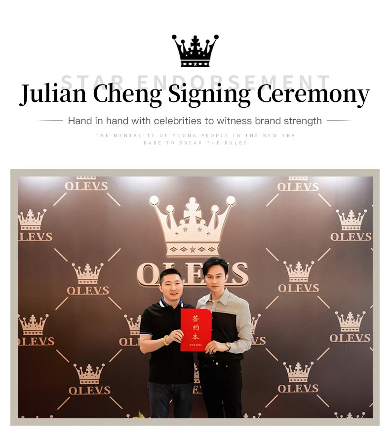 Men's Watch Original Business Wristwatch Automatic Mechanical Watch for Man Waterproof Luminous Stainless-Steel Date