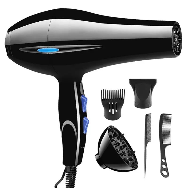 High-Power 2200W Ionic Hair Dryer with Cold & Hot Air Modes & Diffuser Lamp Post