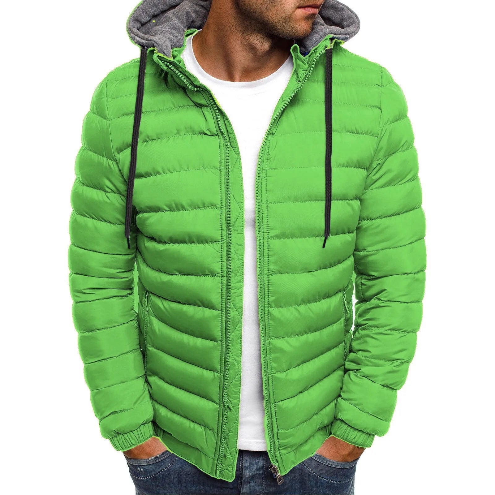 Men's Winter Warm Hooded Zipper Jacket