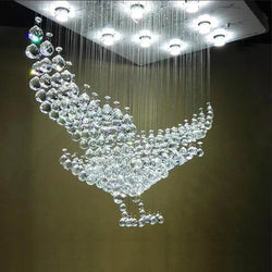 Luxury LED Crystal Chandelier, Modern Design, L100xW55xH80cm, 110-220V