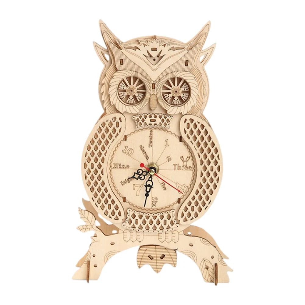 DIY Office Desk Decor- Wood Building Kit -Wooden Model Kits- DIY Desktop Ornaments Carousel for Home Office