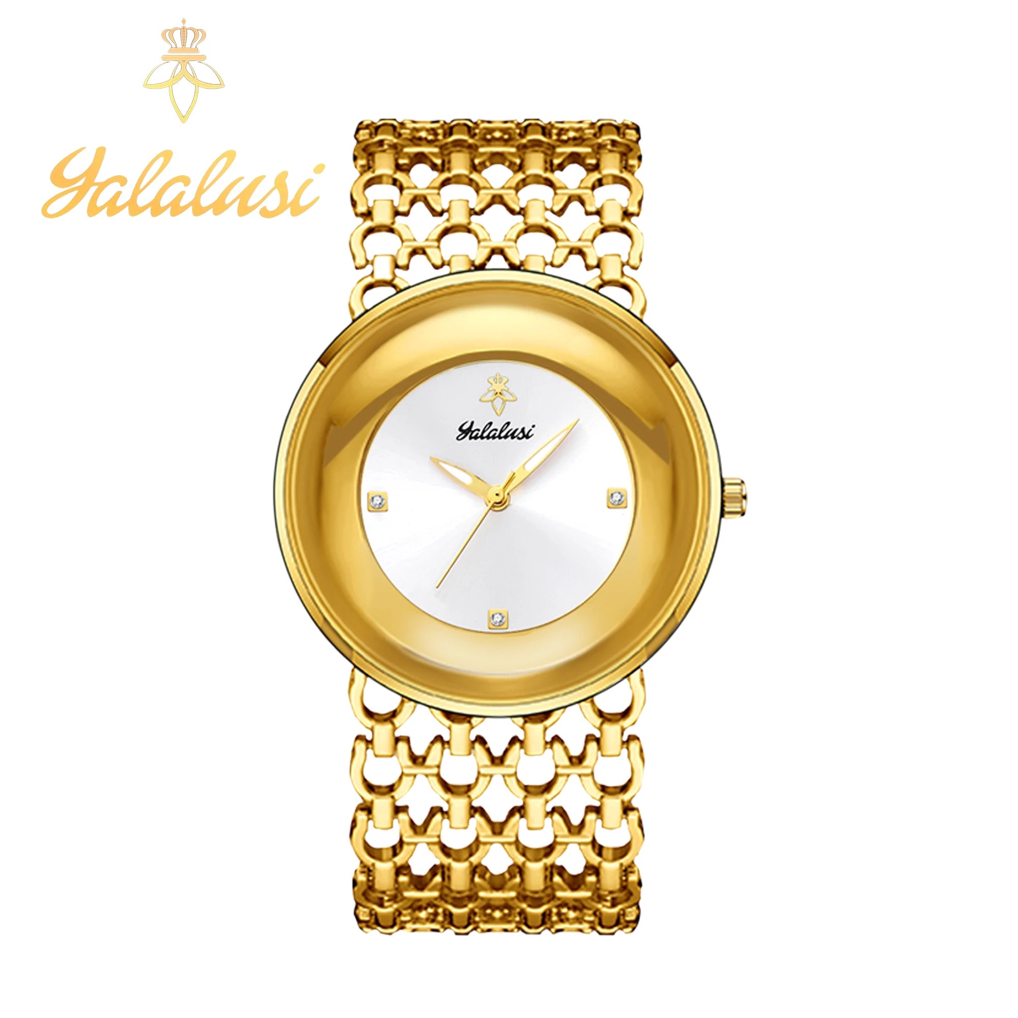 Gold Black Dual Color Bracelet Watch Women's Quartz Watch Gold Luxury Watch Women Gold-Plating Watch