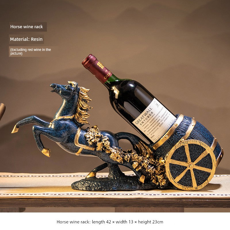 Black Swan Wine Rack Decoration Classy Dining Table Side Wine Cabinet Decoration Red Wine Bottle Shelf Decoration