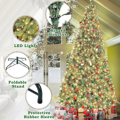 12ft Christmas Pine Tree for Home Party Decoration 1500 Lights