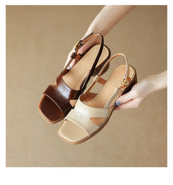 Women Sandals PU Leather Open Toe Ladies Beach Shoes Summer Sexy Sandals Flip Women's Sandals