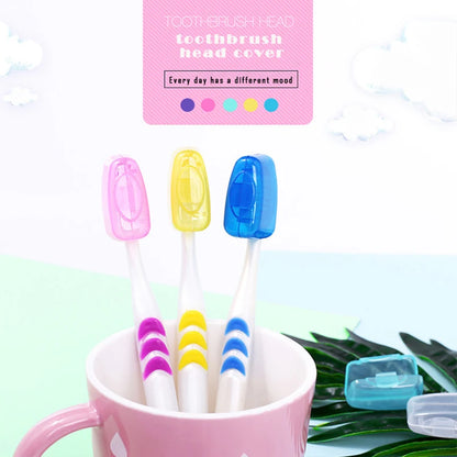 Portable Toothbrush Cover Holder: Toothbrushes Protector Case Box for Bathroom