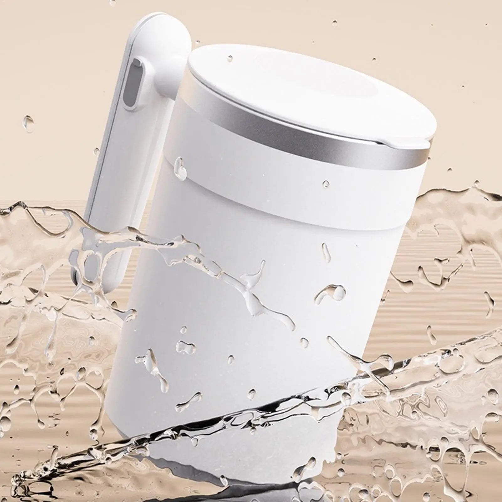 No Spoon Needed! Smart Self-Stirring Coffee Mug with LCD Temperature Display – USB Rechargeable