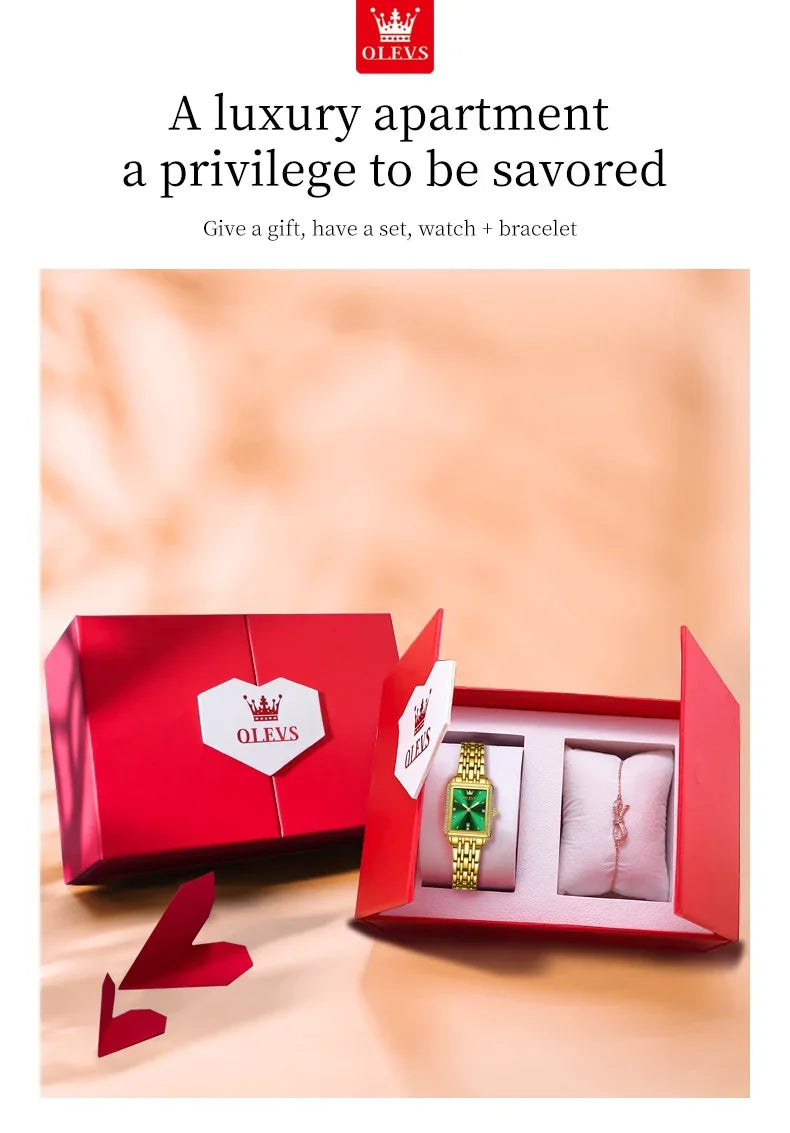 OLEVS 9995 Elegant Quartz Ladies Wristwatches Date Watch for Women Luxury Waterproof Luminous Watches Relojes Para Mujer