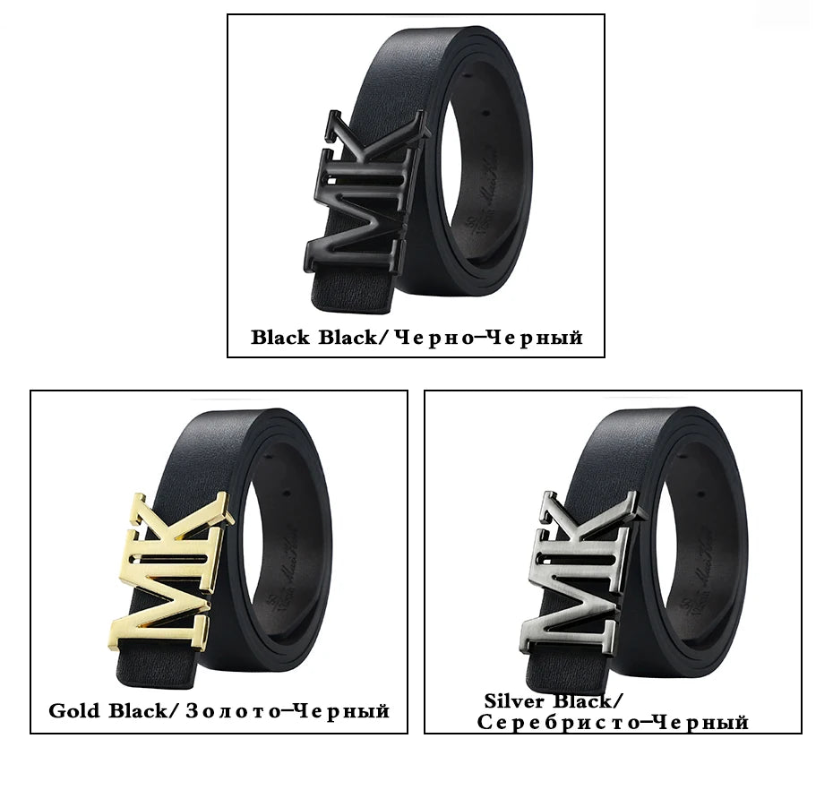 Men's Reversible PU Leather Dress Belt Rotated Black Buckle Belt Valentine's Day