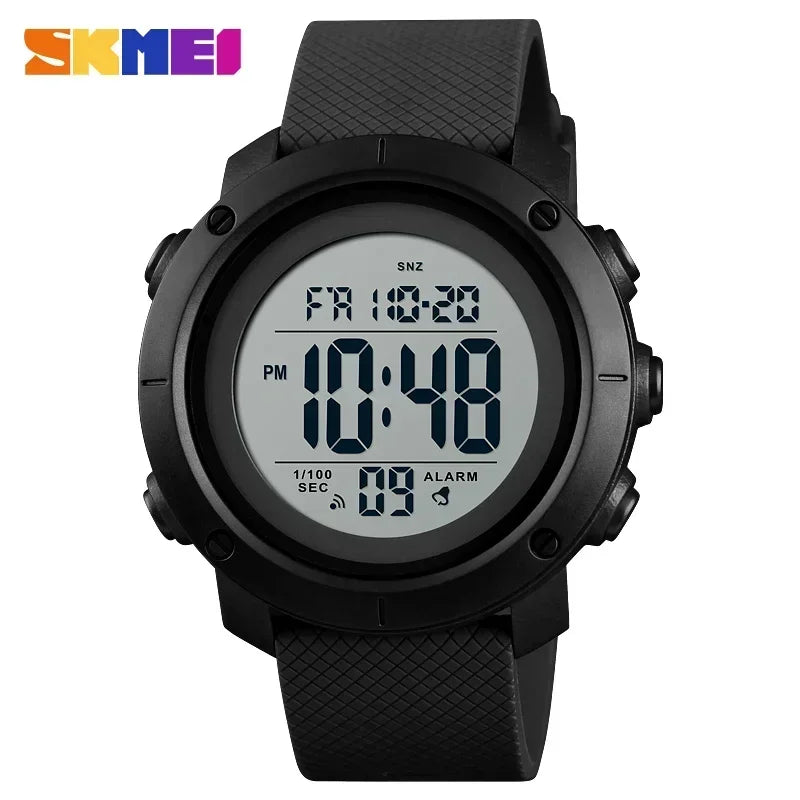 Men's Fashion Digital Watch – Waterproof Sports Watch with Alarm
