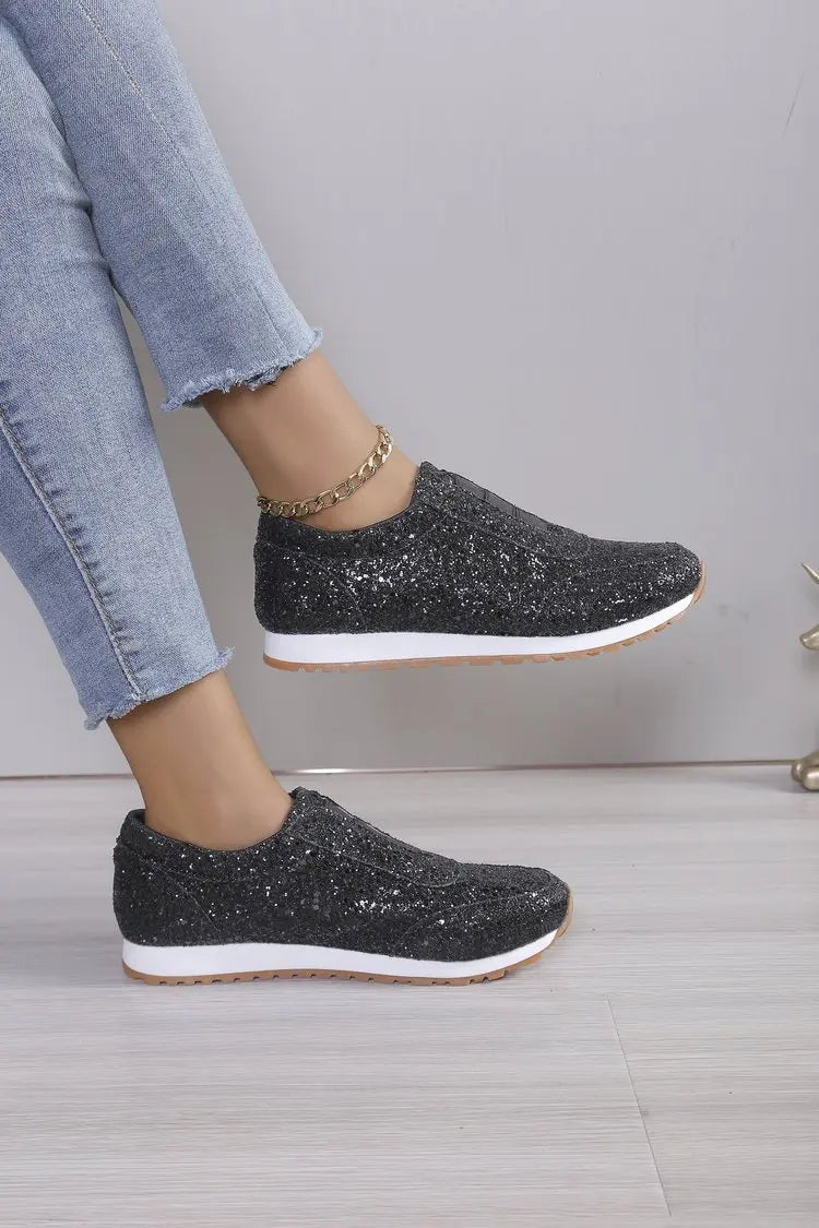 Spring and Autumn Sports Shoes Fashion Casual Golden Comfortable, Lightweight Women's Shoes 2025 Women's