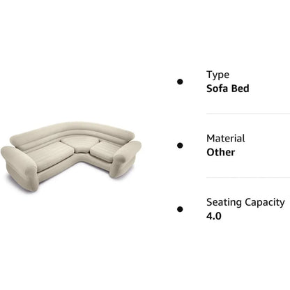 Inflatable Living Room Air Mattress: Sectional Sofa Couch for Living Room