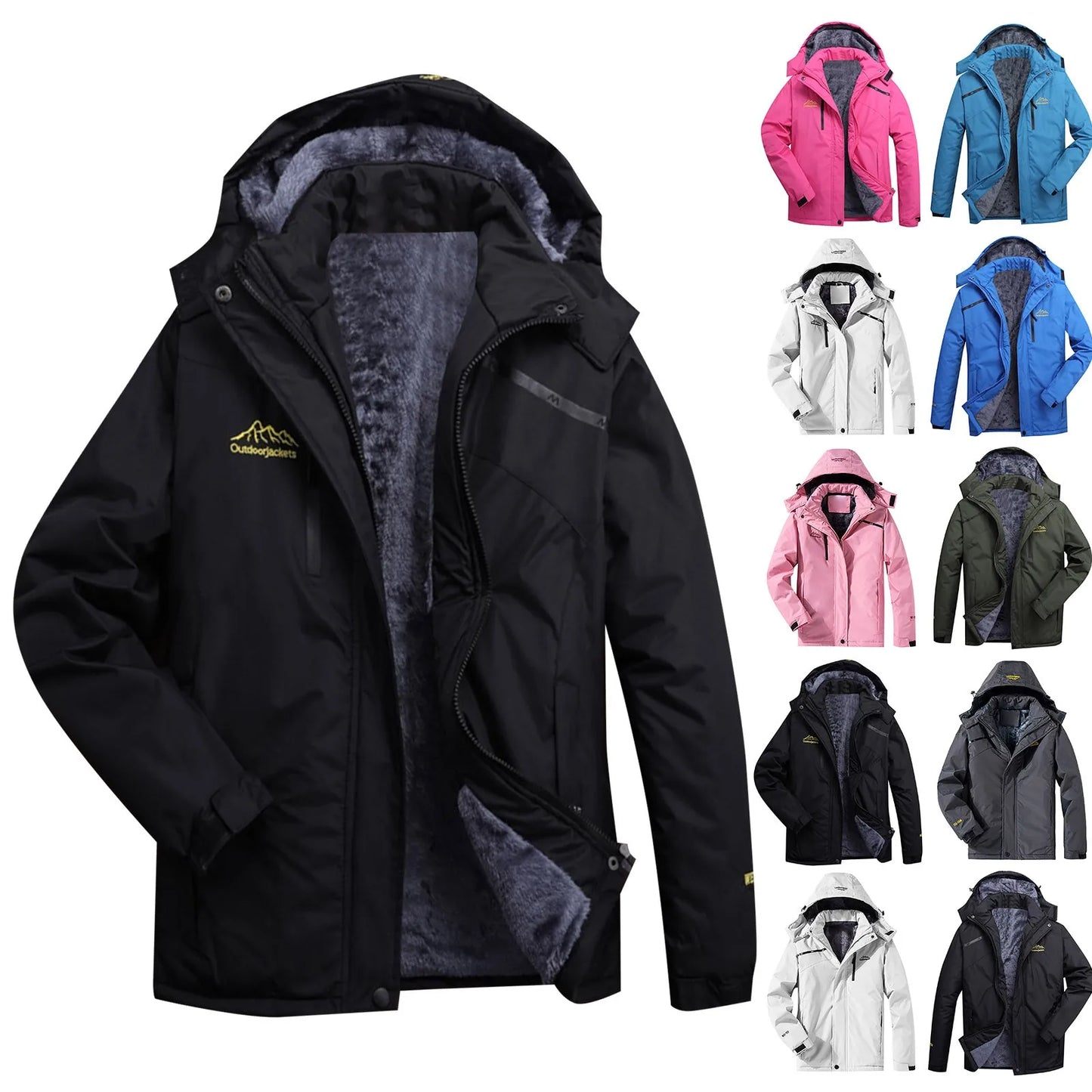 Men's And Women's Mountain Ski Jacket Windproof Rain Jacket For Mens Snow Winter Coat