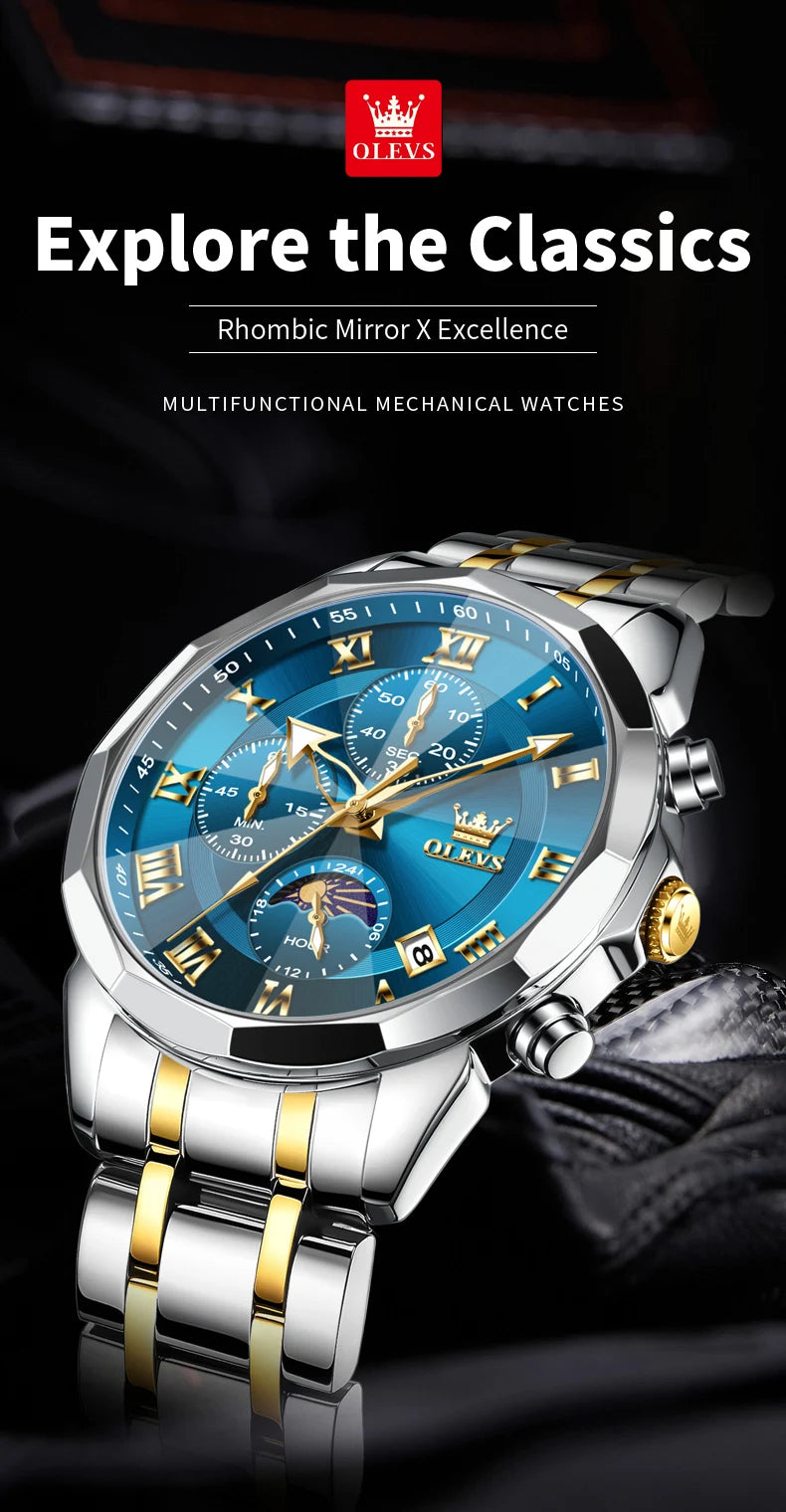 Perfect Men’s Gift Watch – Multipurpose Waterproof Quartz